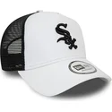 chicago-white-sox-mlb-new-era-vit-och-svart-a-frame-league-essential-truckerkeps
