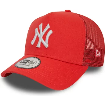 New Era A Frame League Essential New York Yankees MLB Röd Truckerkeps
