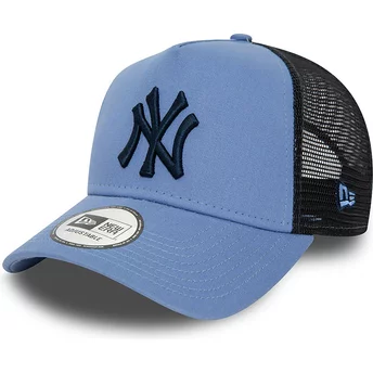 New Era Marinblå Logotyp A-ram League Essential New York Yankees MLB Blå Trucker-hatt
