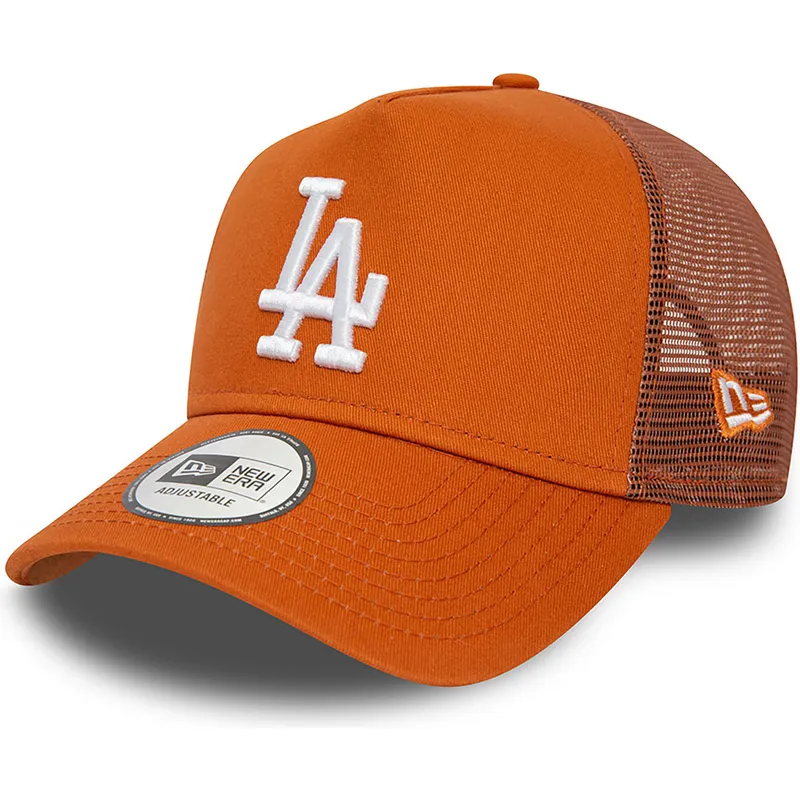 kepsar-curva-brun-snapback-a-frame-league-essential-fran-los-angeles-dodgers-mlb-av-new-era