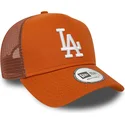 kepsar-curva-brun-snapback-a-frame-league-essential-fran-los-angeles-dodgers-mlb-av-new-era