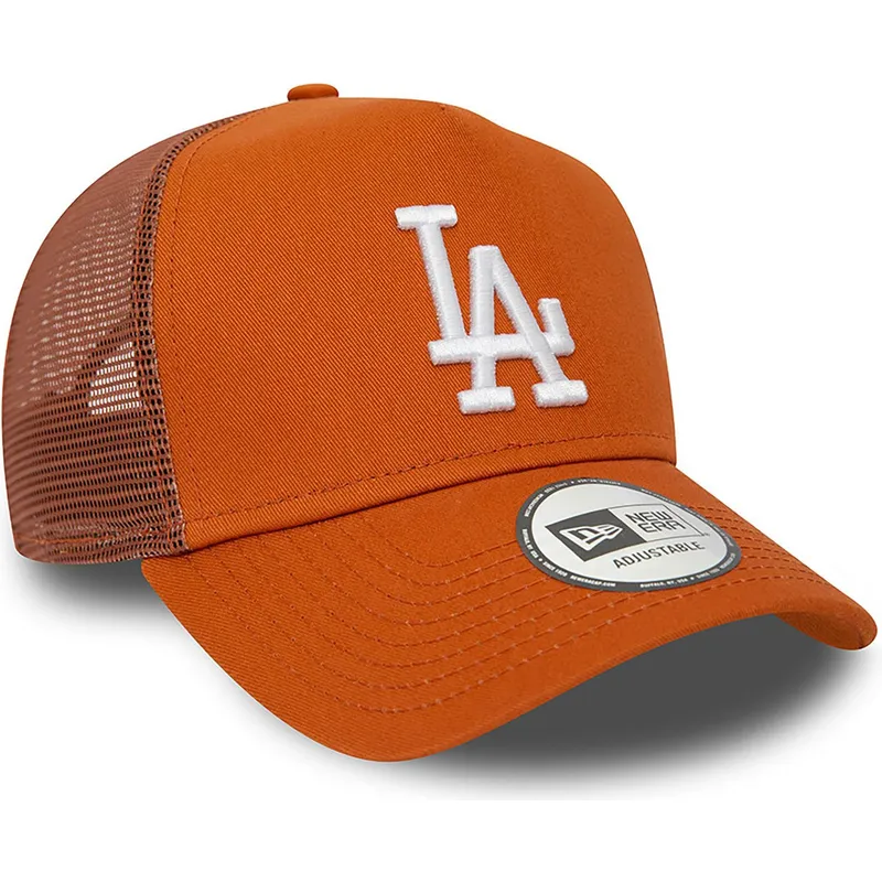kepsar-curva-brun-snapback-a-frame-league-essential-fran-los-angeles-dodgers-mlb-av-new-era