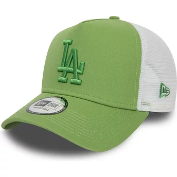 New Era Grön Logo A Frame League Essential Los Angeles Dodgers MLB Grön och Vit Trucker Keps