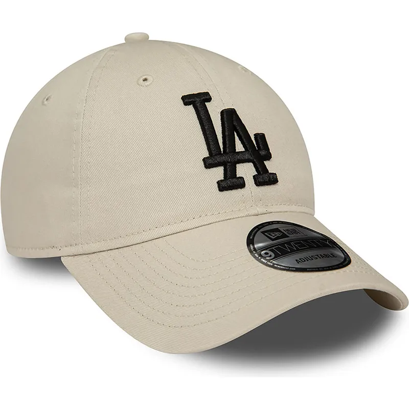 kepsar-curva-beige-justerbart-band-negro-9twenty-league-essential-fran-los-angeles-dodgers-mlb-av-new-era