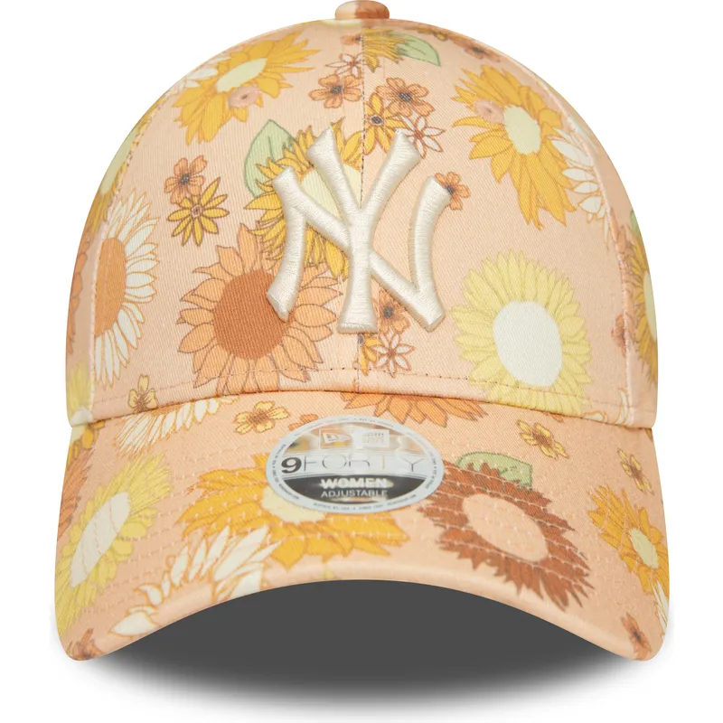 kepsar-curva-apelsin-justerbart-band-9forty-floral-all-over-print-fran-new-york-yankees-mlb-av-new-era