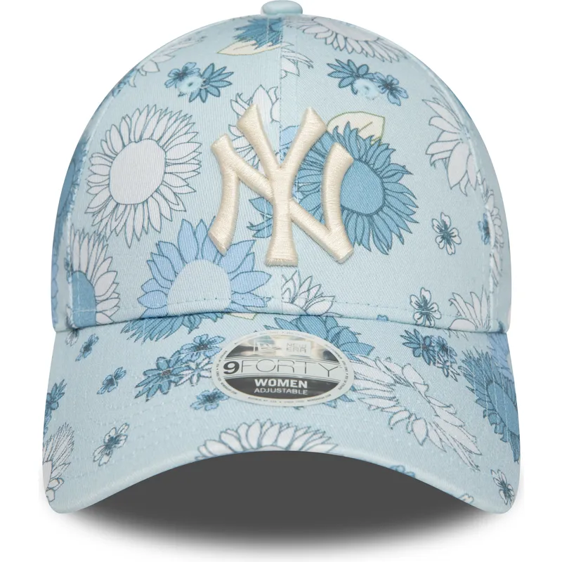 kepsar-curva-bla-justerbart-band-9forty-floral-all-over-print-fran-new-york-yankees-mlb-av-new-era