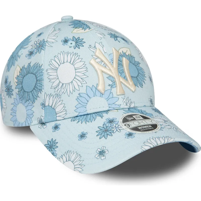 kepsar-curva-bla-justerbart-band-9forty-floral-all-over-print-fran-new-york-yankees-mlb-av-new-era