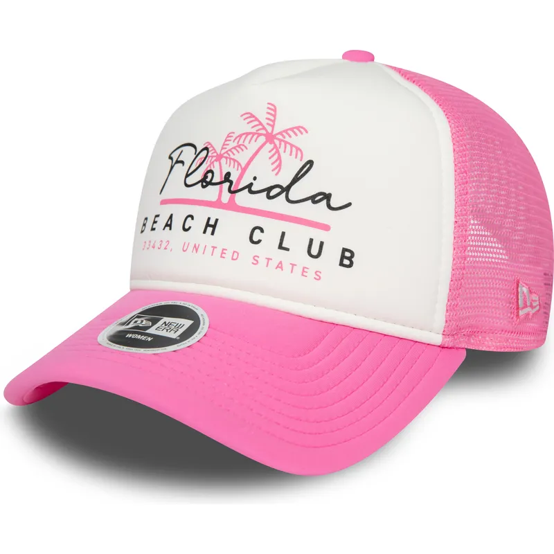 kepsar-curva-rosa-snapback-a-frame-foam-front-fran-florida-beach-club-av-new-era