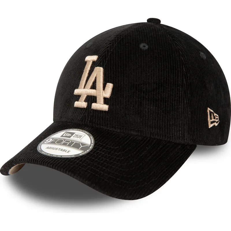 kepsar-curva-svart-justerbart-band-9forty-cord-fran-los-angeles-dodgers-mlb-av-new-era