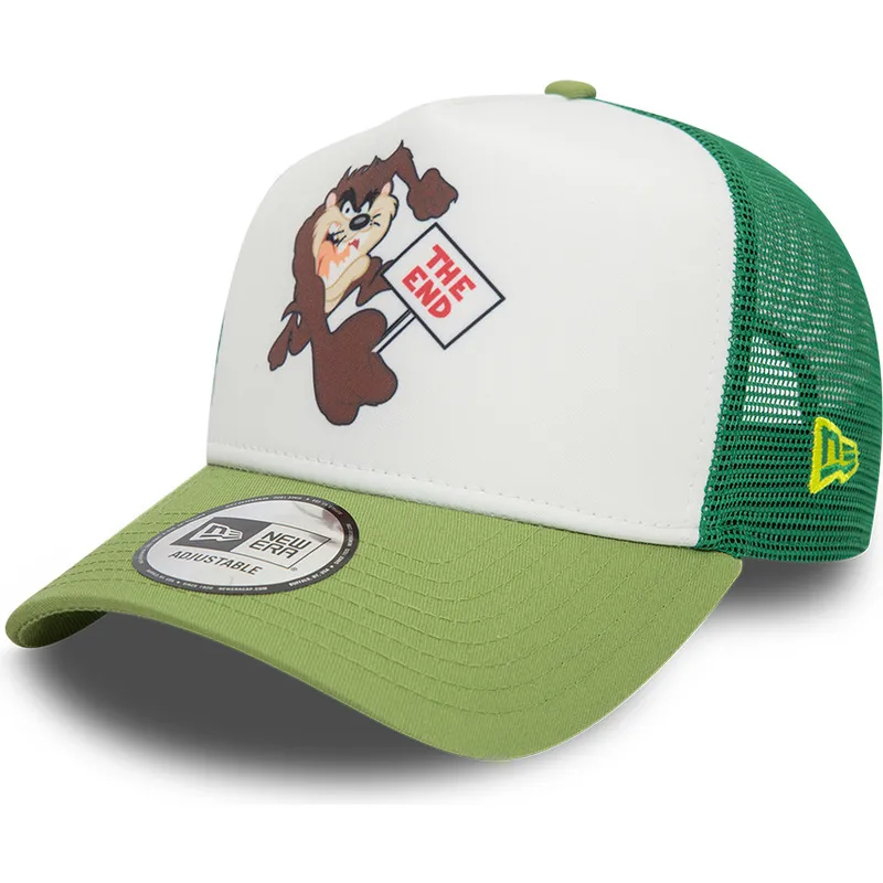 vit-och-gron-a-frame-trucker-keps-med-taz-looney-tunes-fran-new-era