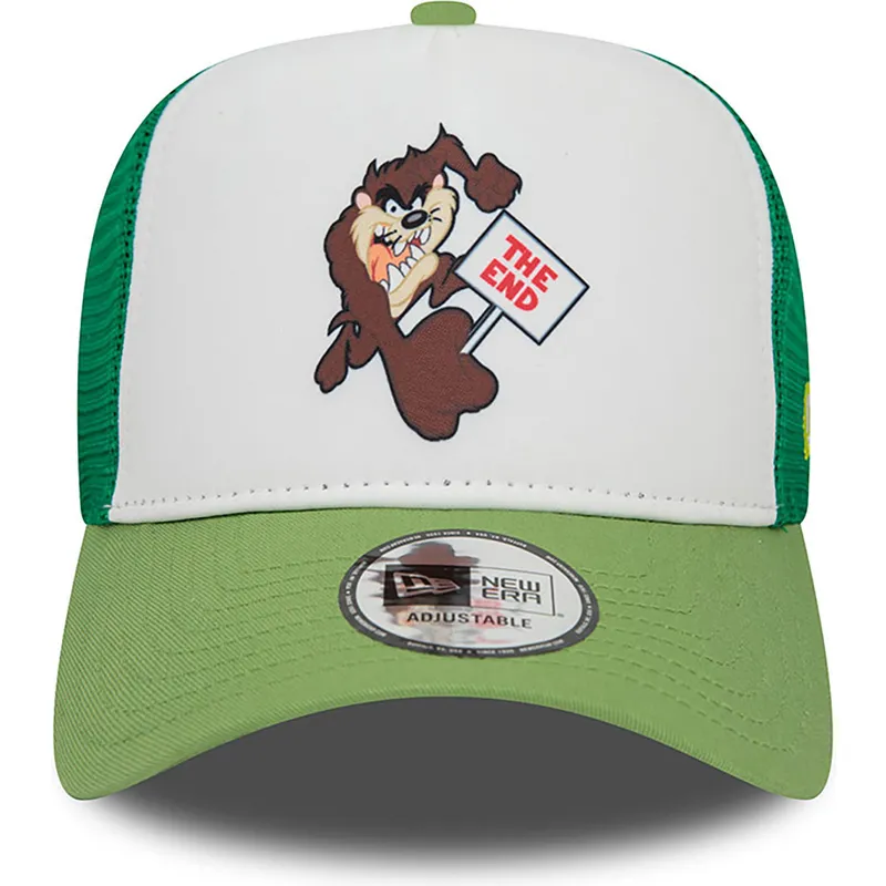 vit-och-gron-a-frame-trucker-keps-med-taz-looney-tunes-fran-new-era