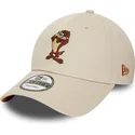beige-justerbar-bojd-keps-9forty-taz-looney-tunes-fran-new-era