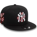 new-era-new-york-yankees-mlb-9fifty-flower-icon-svart-snapback-flat-keps
