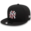 new-era-new-york-yankees-mlb-9fifty-flower-icon-svart-snapback-flat-keps