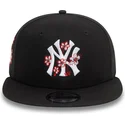 new-era-new-york-yankees-mlb-9fifty-flower-icon-svart-snapback-flat-keps