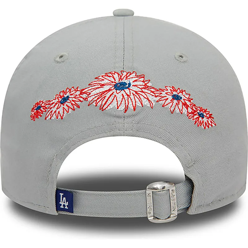 kepsar-curva-gra-justerbart-band-9forty-flower-icon-fran-los-angeles-dodgers-mlb-av-new-era
