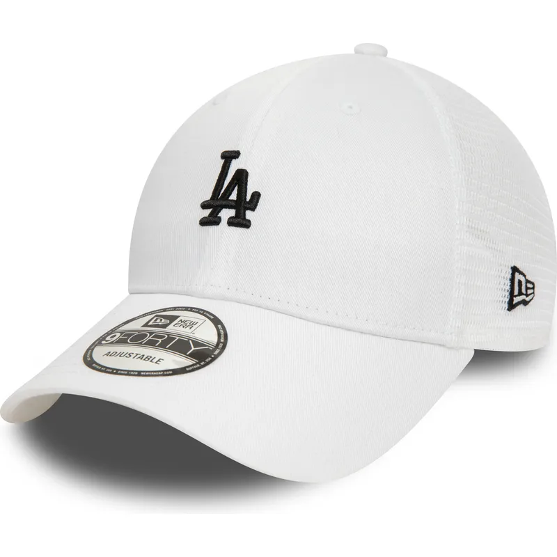 vit-justerbar-trucker-keps-9forty-home-field-los-angeles-dodgers-mlb-fran-new-era