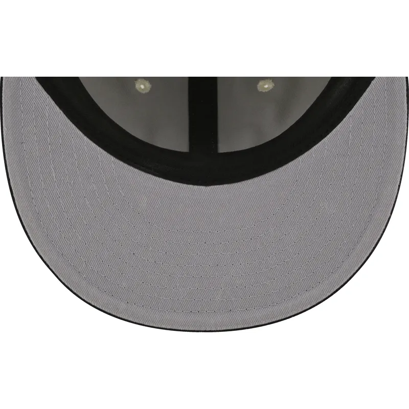 beige-och-svart-justerbar-platt-keps-9fifty-retro-crown-denim-fran-oakland-raiders-nfl-av-new-era