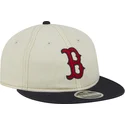 beige-och-marinbla-platt-keps-9fifty-retro-crown-denim-fran-boston-red-sox-mlb-av-new-era