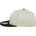 beige-och-svart-platt-keps-9fifty-retro-crown-denim-fran-chicago-white-sox-mlb-av-new-era