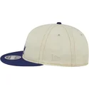 beige-och-bla-9fifty-retro-crown-denim-platt-keps-fran-los-angeles-dodgers-mlb-av-new-era