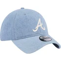 kepsar-curva-bla-justerbart-band-9twenty-washed-denim-fran-atlanta-braves-mlb-av-new-era