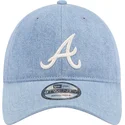 kepsar-curva-bla-justerbart-band-9twenty-washed-denim-fran-atlanta-braves-mlb-av-new-era