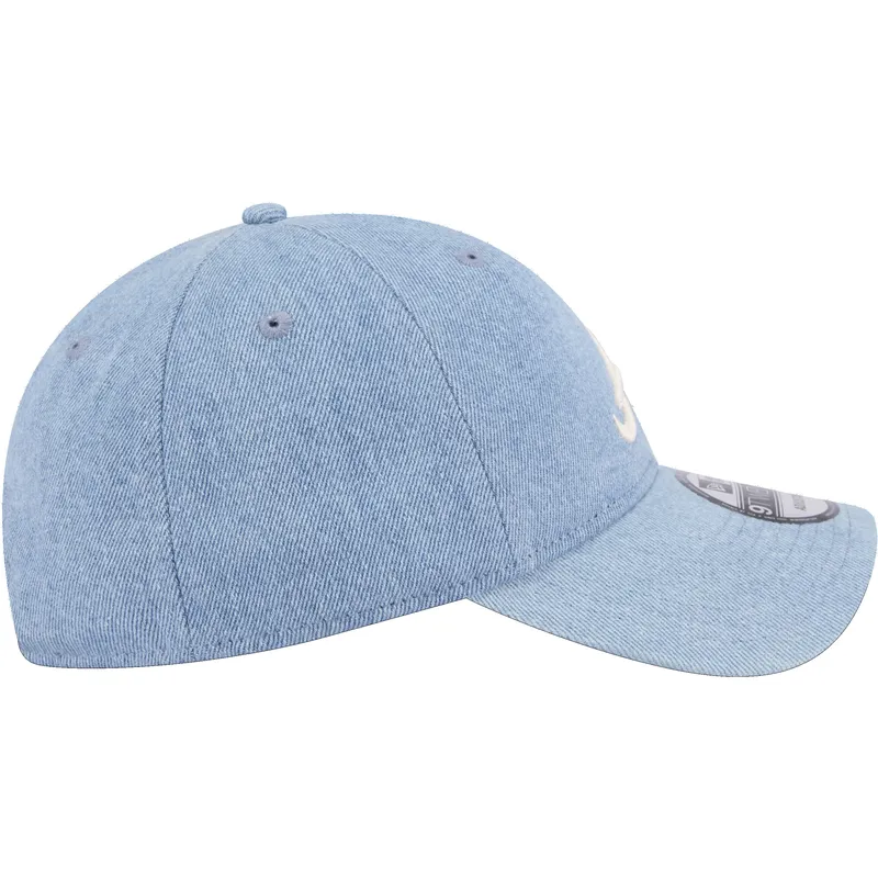 kepsar-curva-bla-justerbart-band-9twenty-washed-denim-fran-atlanta-braves-mlb-av-new-era