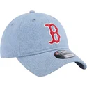 justerbar-bla-bojd-keps-9twenty-washed-denim-boston-red-sox-mlb-fran-new-era