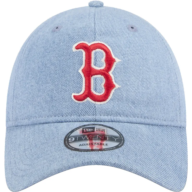 boston-red-sox-mlb-new-era-9twenty-tvattad-denim-justerbar-bla-kurvad-keps