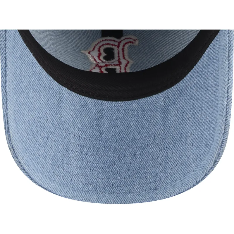 boston-red-sox-mlb-new-era-9twenty-tvattad-denim-justerbar-bla-kurvad-keps