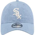 chicago-white-sox-mlb-new-era-9twenty-justerbar-bla-kurvad-keps-i-tvattad-denim