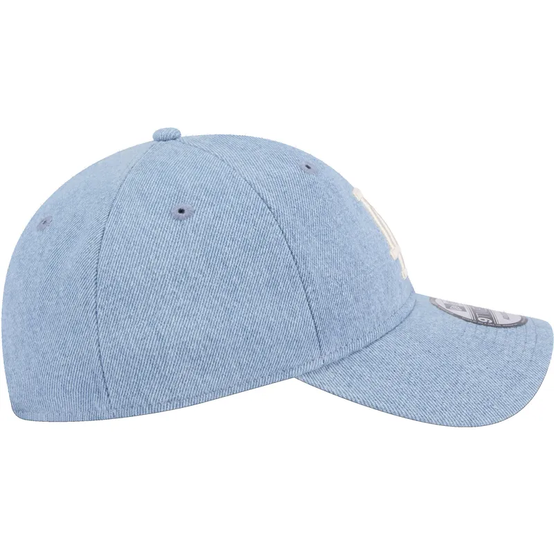 kepsar-curva-bla-justerbart-band-9twenty-washed-denim-fran-los-angeles-dodgers-mlb-av-new-era