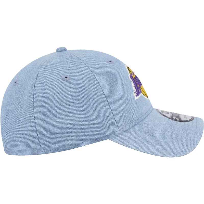 kepsar-curva-bla-justerbart-band-9twenty-washed-denim-fran-los-angeles-lakers-nba-av-new-era
