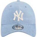 new-era-curved-brim-9twenty-washed-denim-new-york-yankees-mlb-blue-adjustable-cap