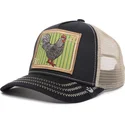 goorin-bros-svart-och-beige-truckerkeps-med-tupp-ye-olde-cock-the-farm-retro-classic
