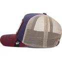 goorin-bros-ye-olde-birdie-the-farm-retro-classic-marinbla-beige-och-rod-fagel-truckerkeps