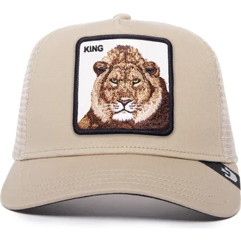 beige-trucker-keps-lejon-the-king-lion-the-farm-fran-goorin-bros
