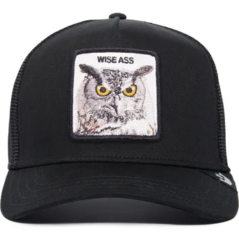 goorin-bros-the-farm-premium-wise-ass-owl-svart-truckerkeps