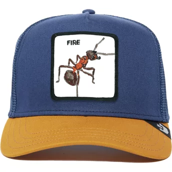 Goorin Bros. Ant Fire The Farm Premium Blå och Brun Trucker Keps