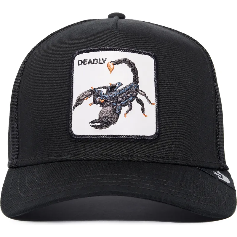 svart-trucker-keps-skorpion-deadly-the-farm-premium-fran-goorin-bros