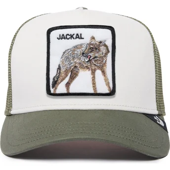 vit-och-gron-trucker-keps-chacal-jackal-the-farm-premium-fran-goorin-bros