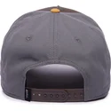 goorin-bros-lone-wolf-100-the-farm-all-over-canvas-brun-gra-och-orange-kurvad-keps-med-snapback-och-varg