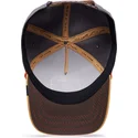 goorin-bros-lone-wolf-100-the-farm-all-over-canvas-brun-gra-och-orange-kurvad-keps-med-snapback-och-varg