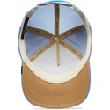 snapbackkeps-med-bojd-skarm-i-blatt-the-farm-nude-denim-fran-goorin-bros
