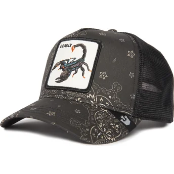 svart-trucker-keps-skorpion-deadly-diamonds-and-pearls-the-farm-paisley-fran-goorin-bros