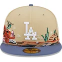 los-angeles-dodgers-mlb-new-era-5950-team-landscape-brun-och-bla-justerbar-flat-keps