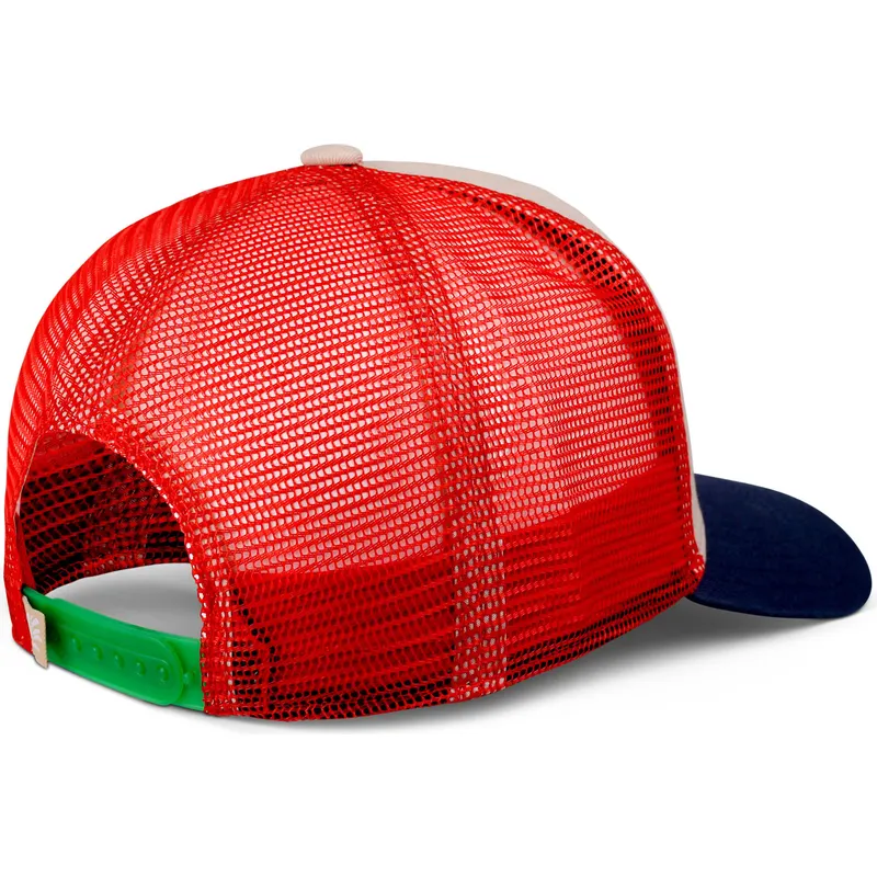 beige-rod-och-marinbla-trucker-keps-mimik-sandylane-hft-fran-coastal