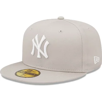 beige-anpassad-59fifty-league-essential-platt-keps-new-york-yankees-mlb-fran-new-era