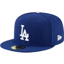 los-angeles-dodgers-mlb-new-era-59fifty-authentic-on-field-game-bla-justerbar-flat-keps